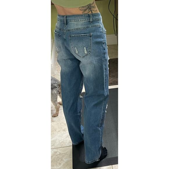 Alabama fans size 8 jeans the brand is jeanswear distressed patches - Picture 7 of 7